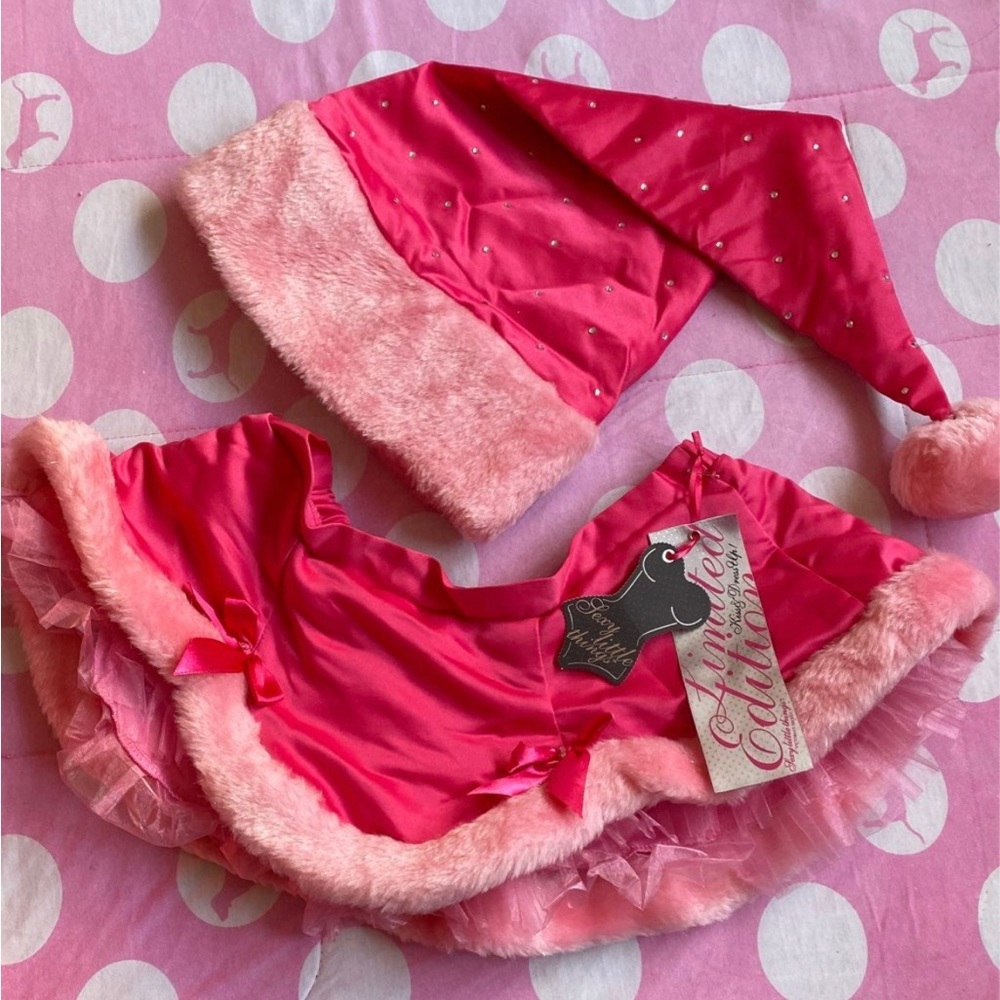 Brand new RARE Victoria secret pink Christmas Santa